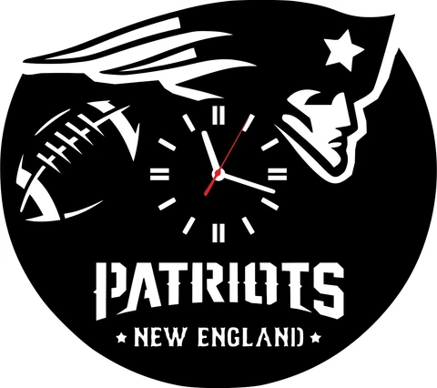 Wall clock nfl team new england patriots football gifts for him men women lover Cover