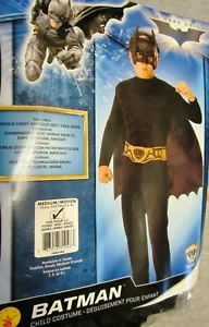 The Dark Knight Trilogy - Batman Costume - size Medium 8-10 - NEW! - Picture 1 of 2