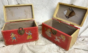 **RARE VINTAGE**1940 Neevel Childrens Carrying Box's G128 - Picture 1 of 8