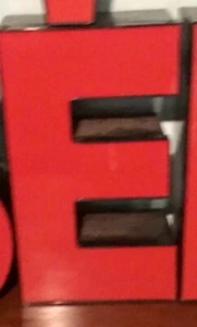 LED CHANNEL RED LETTER “E” SIGN 18” HIGH, 12VDC! - Picture 1 of 3