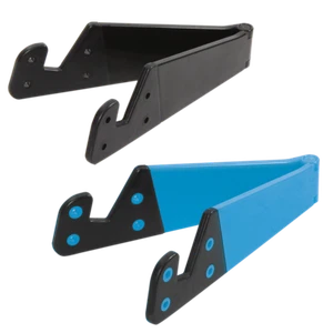 LogiLink® Klappbare Smartphone und Tablet Halterung, Schwarz / Blau - Bild 1 von 3