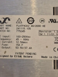Eltek Flatpack2 48/2000 HE high efficiency power supply modul - Bild 1 von 3