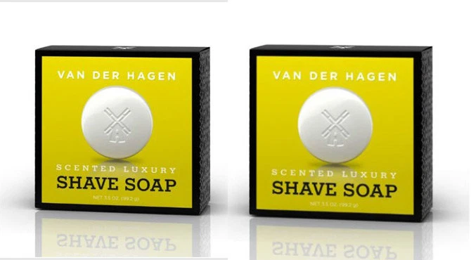 Van Der Hagen 2-Pack Scented Shave Soap 3.5 oz Hypo-Allergenic Shea Mango Cocoa - Image 1 of 1