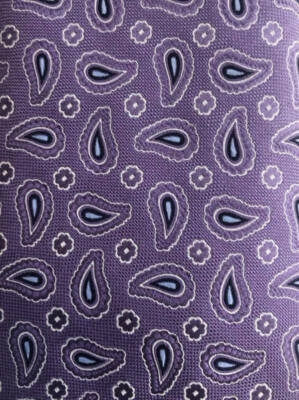 Corbata Roundtree & Yorke Nueva sin Etiquetas Multicolor Paisley Seda 583/4" X 3 5/8" Foto 1 de 4