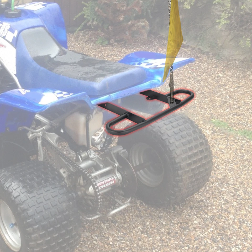 Parachoques de barra de agarre trasero para Yamaha Blaster 200 YFS200 1988-2006 NEGRO Foto 1 de 4