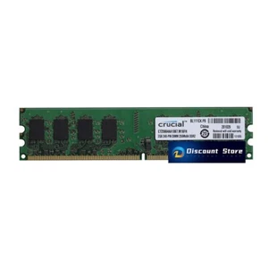 Crucial DDR2 2GB CT25664AA1067.M16FH 2RX8 RAM Memory PC2-8500U 1066Mhz Desktop P - Picture 1 of 2