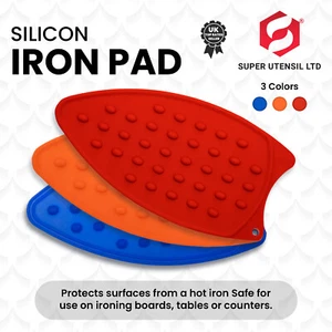 Silicone Iron Rest Pad Heat Resistant Ironing Board Protector Mat Hot Safety NEW - Picture 1 of 6