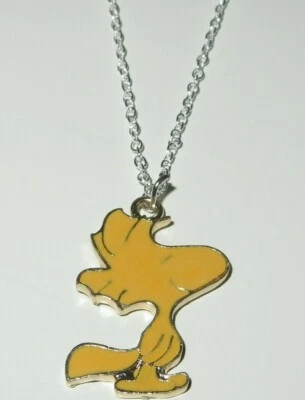 Charlie Brown's Woodstock Snoopy's Buddy Metal/Enamel Pendant on 17" Chain - Image 1 of 2
