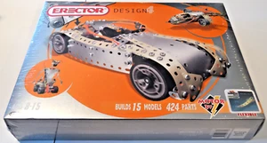 Erector Design 4 #7700 Build 15 Models 424 Pcs NOS 2003 - New Factory Sealed - Picture 1 of 16