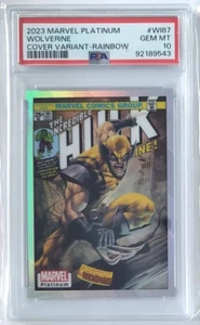 2023 Upper Deck Marvel Platinum Wolverine Cover Variant Rainbow #WI87 PSA 10 - Picture 1 of 2