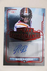 Raheem Blackshear - 2022 Sage Football Peak Performance Autograph * - Picture 1 of 1