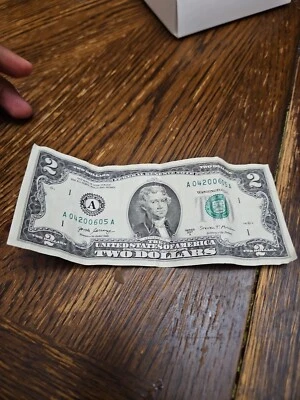 2017 series a 2 dollar bill - Image 1 of 2