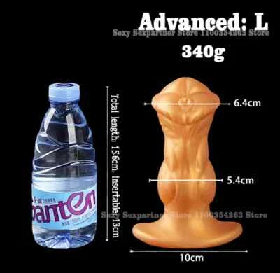 Consolador de silicona plug anal pene estimulador anal juguete sexual dilatador anal productos sexuales Foto 1 de 4