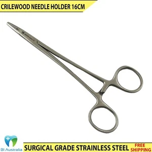 Dental Surgical Crilewood Needle Holder Training Suturing Instruments Tools New - Foto 1 di 4