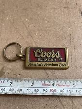 VINTAGE KEYRING COORS EXTRA GOLD  SOLID BRASS & RED ENAMEL  RD