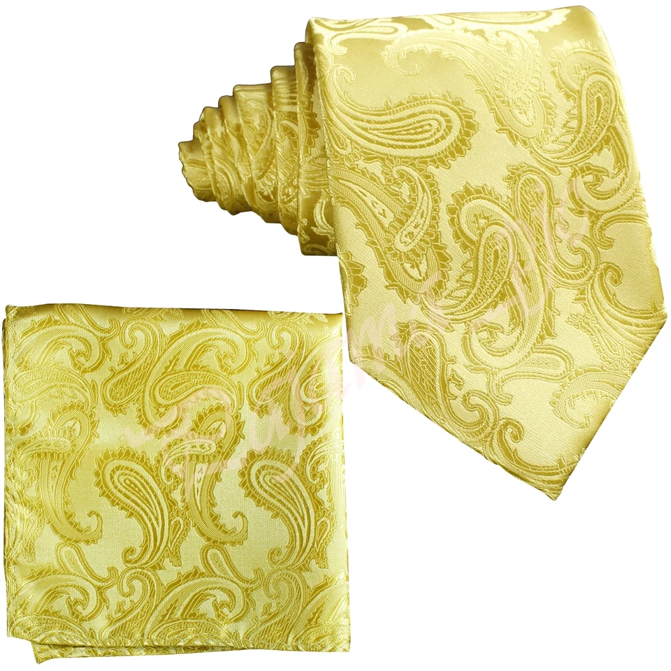 Мужская самостоятельный галстук галстук и Hankie комплект пейсли свадьбы вечеринки выпускного вечера официальный галстук комплект - Изображение 1 из 1