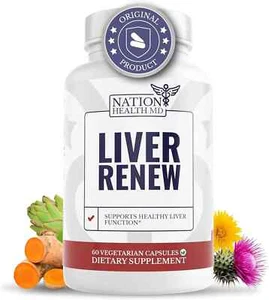 Liver Renew Capsules Vegan Dietary Supplement (60 Capsules) - SEALED! - Picture 1 of 6