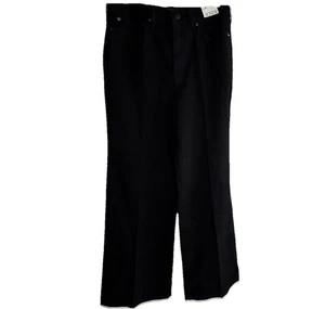J. Crew ‘96 Denim Trouser Size 27 Black Wide Leg Semi Stretch High Waist NEW - Picture 1 of 8