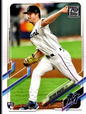 2021 Topps Trevor Rogers Rookie Miami Marlins #563 - Image 1 of 2