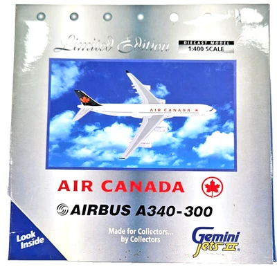 Gemini Jet Limited Edition Air Canada Airbus A340-300 1:400 Scale C-FYKX Diecast - Image 1 of 4
