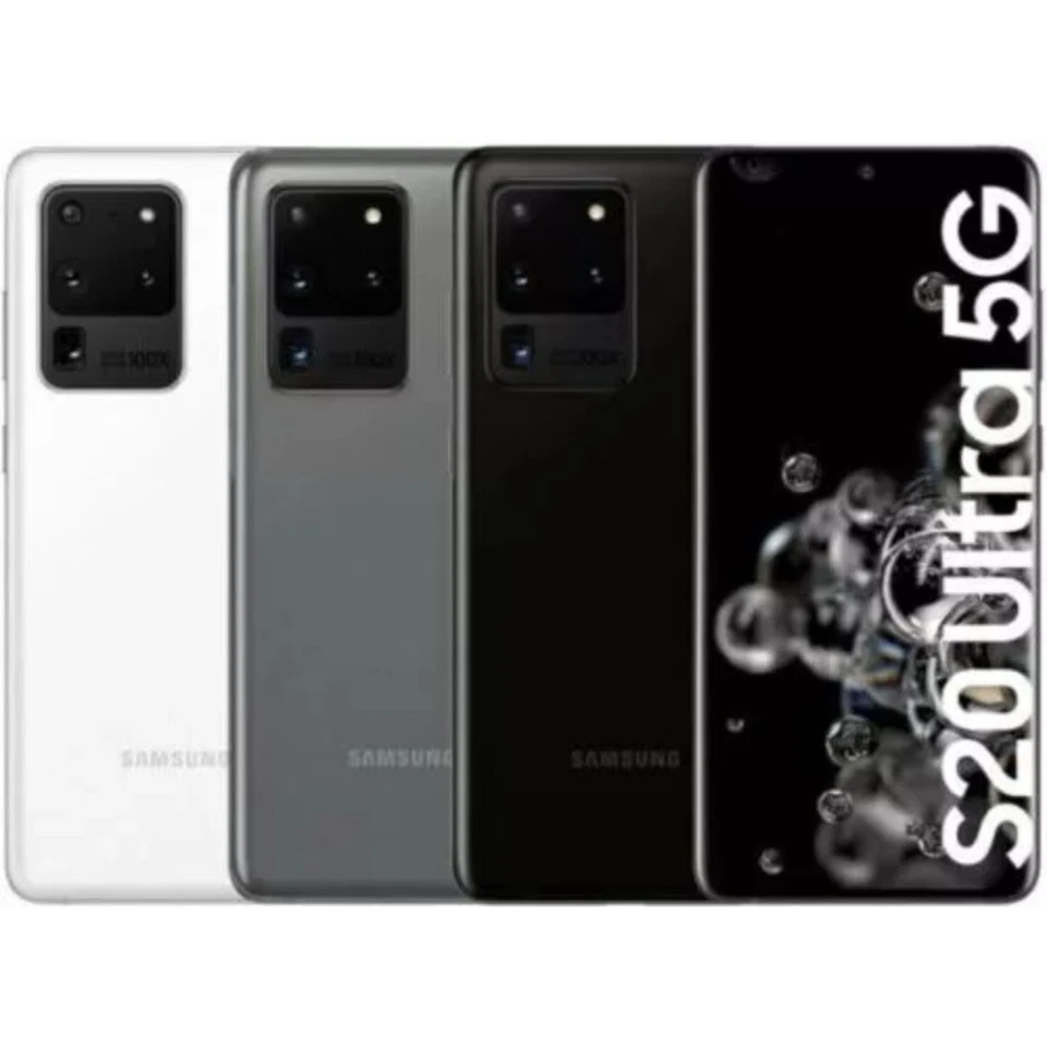 Samsung Galaxy S20 Ultra 5G (SM-G988U) 16GB+512GB Unlocked Smartphone - Image 1 of 4