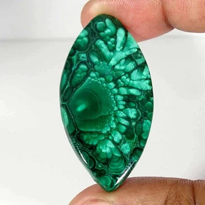 70.70Cts Natural Malachite Fancy Cabochon loose Gemstone - Image 1 of 2