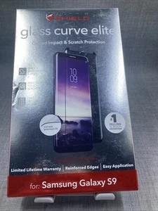ZAGG INVISIBLE SHIELD FÜR SAMSUNG GALAXY S9 GLAS CURVE ELITE GEHÄRTET BRANDNEU - Bild 1 von 4