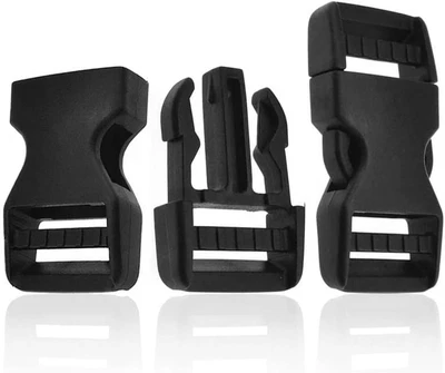 Hebillas de liberación rápida de 1" clips a presión de plástico de alta resistencia para correa de nailon Foto 1 de 4