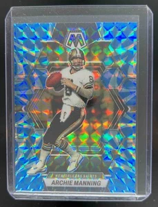 2023 Panini Mosaic Archie Manning Reactive Blue Mosaic #173 New Orleans Saints - Picture 1 of 10