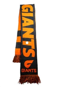 GWS Giants Traditional Bar Scarf AFL Football Pre Owned VGC Official - Picture 1 of 2