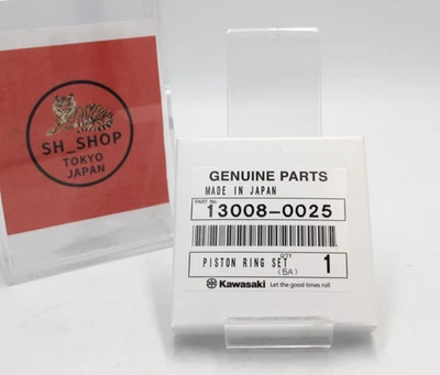 JUEGO DE ANILLOS DE PISTÓN KAWASAKI genuino 13008-0025 ajuste Ninja 250R 2006-2007 Foto 1 de 4