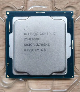 Intel Core i7-8700K 3.70GHz 6-Core 12MB LGA1151 Desktop CPU Processor (SR3QR) - Afbeelding 1 van 2