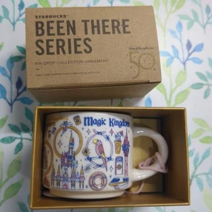 Starbucks Disney White Multicolor Magic Kingdom Coffee Tea Mug 50th Anniversary - Picture 1 of 5