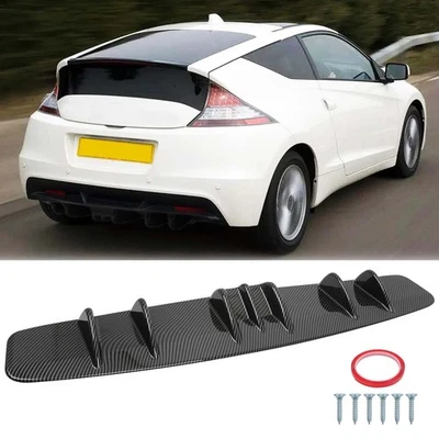 Kit de alerón difusor parachoques trasero carbono tiburón 7 aletas para Honda CR-Z 2011-16 Foto 1 de 4