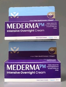 Mederma PM Intensive Overnight Scar Cream - 2 x 20ml - New - Picture 1 of 4