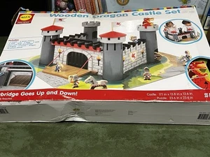 Alex Wooden Dragon Castle Set, 55 Pieces - Picture 1 of 9