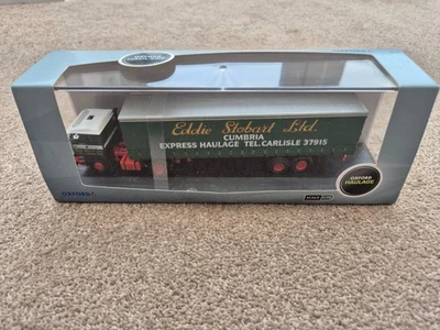 Modello Di Camion OXFORD DIECAST 1/76 SP160 EDDIE STOBART DAF 2800 Con Tenda - Immagine 1 di 3