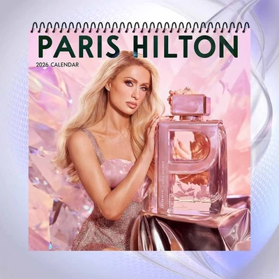 EVERBLOOMCREATIONS Paris Hilton 2026 Calendar, Glam Icon Fashion Photo Collection, Elegant Wall Art