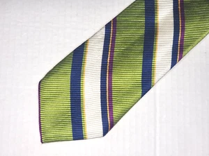 ROBERT TALBOTT [ GESTREIFT] Herren Krawatte 100% Seide Made in USA - Bild 1 von 3