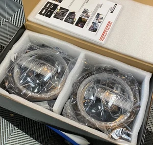 Conjunto de faros LED de 9 pulgadas Halo DRL para Jeep Wrangler JL Gladiator 2018-2024 - Imagen 1 de 9