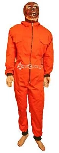 Mens Death Row Revenge Prisoner Convict Halloween Costume w Latex Mask - Picture 1 of 1