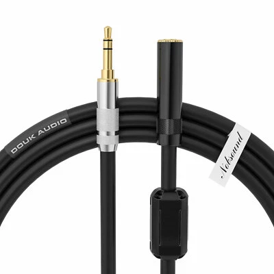 Douk Audio 3.5mm Male to Female Headphone Extension Cable Cord Gold-plated - Image 1 of 4