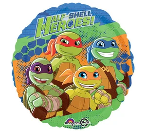 Half-Shell Heroes Ninja Turtles Round 17" Foil Balloon Birthday 3 Pack Party - Picture 1 of 1