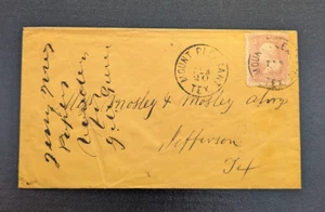 US Date? cover with Mount Pleasant Tex. town postmark, Civil war? - Imagen 1 de 2