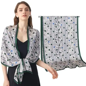 68"×21" Silk Scarf for Women Hair Lightweight Shawls and Wraps for Evening Dr... - Picture 1 of 9