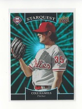 2009 Upper Deck Starquest Super Rare Emerald #SQ35 Cole Hamels Phillies