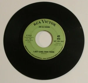 Jim Ed Brown 45 I Just Came From There - Enemy RCA record - Picture 1 of 2