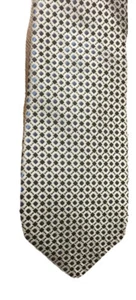 Neck Tie Croft&Barrow Silk Blend Men’s Grey  Geometric Pattern 57”x3” EUC - Picture 1 of 6