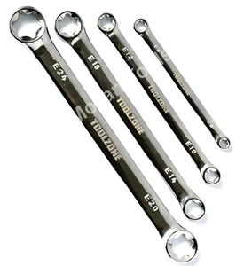 E Torx Schraubenschlüssel Satz Innenring Sternschlüssel Stahl E6 E8 E10 E12 E14 E18 E20 E24 - Bild 1 von 3