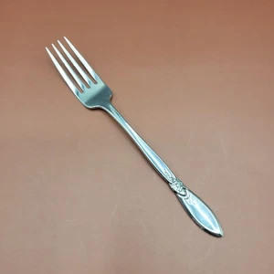 Oneida Community Spring Rose Forchetta da Pranzo Betty Crocker Inox 7 1/2 in - Foto 1 di 5